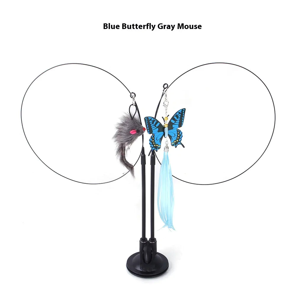 Interactive Butterfly Cat Toy- Automatic Flying Play Toy For Indoor Cats