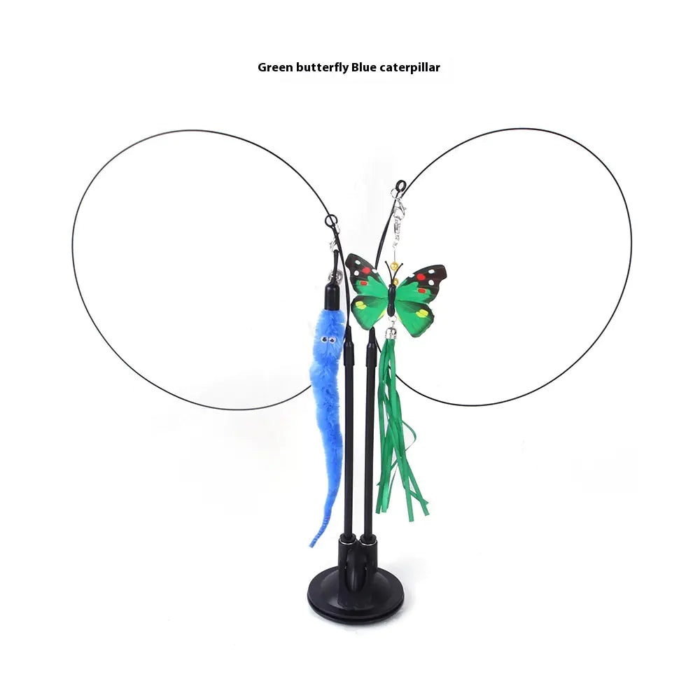 Interactive Butterfly Cat Toy- Automatic Flying Play Toy For Indoor Cats